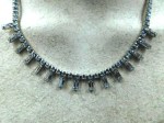 unmarked 17 in rhinestone drop necklace c